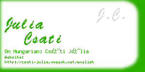 julia csati business card